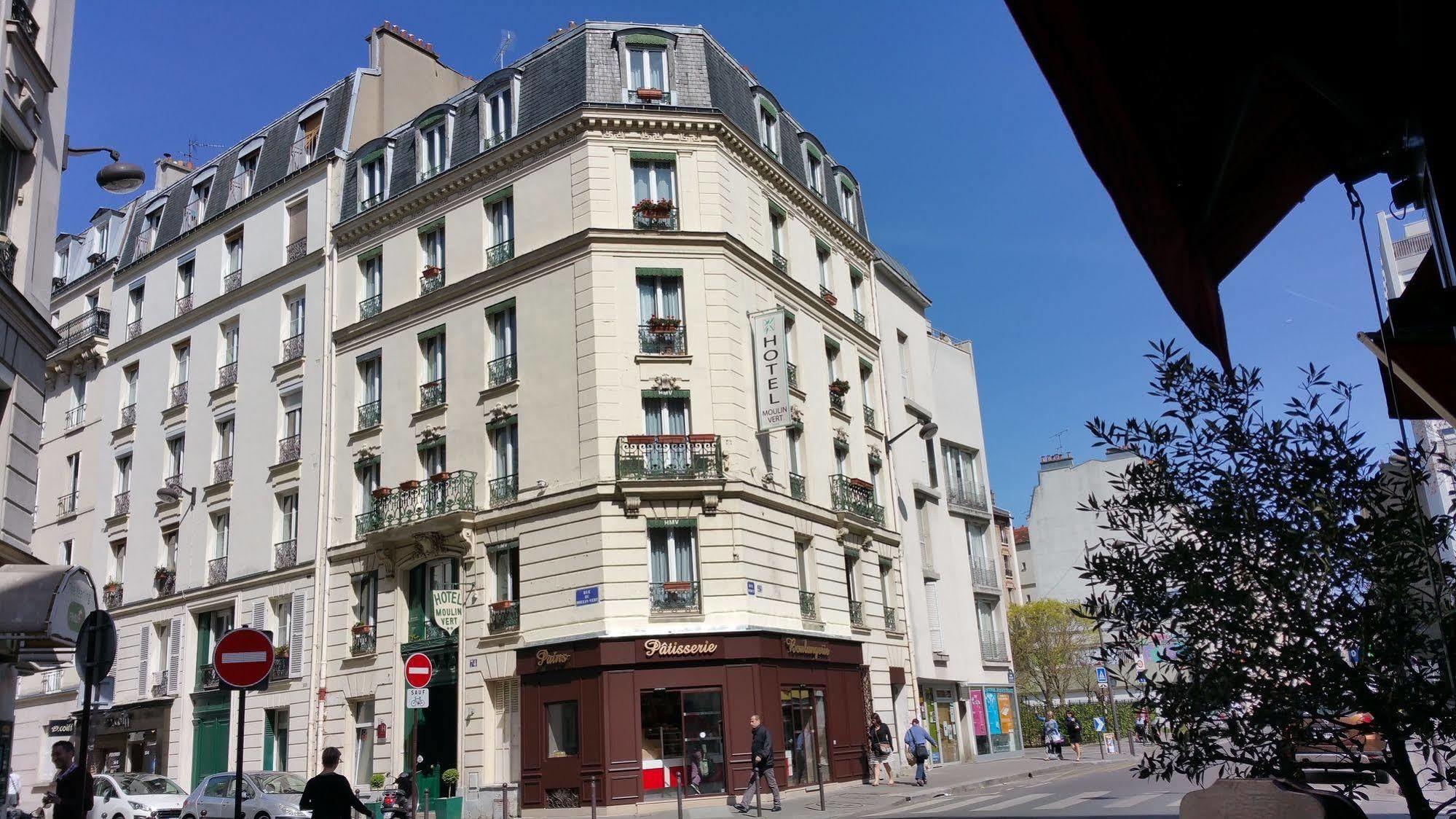 Hotel Moulin Vert Paris Exteriör bild
